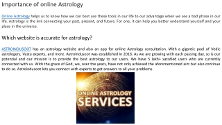 ONLINE ASTROLOGY
