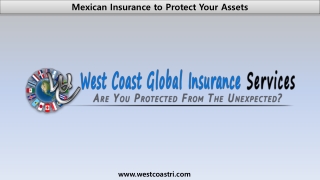 Mexican Insurance to Protect Your Assets