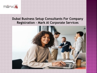 Company Setup Consultants Dubai - Mark AI Corporate Services