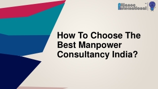 Manpower Recruitment Consultant