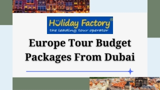 Europe Tour Budget Packages From Dubai