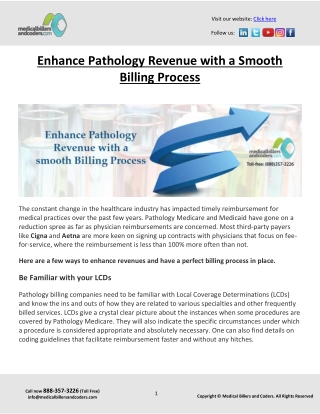 Enhance Pathology Revenue with a Smooth Billing Process