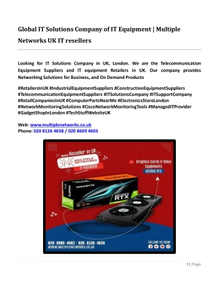 Top IT Solutions provider Company in London | IT Managed Services UK