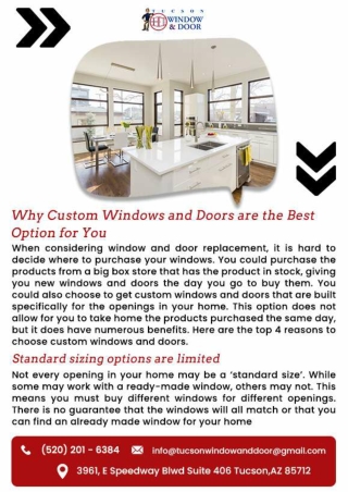 Window Replacement Tucson | Door Replacement Tucson