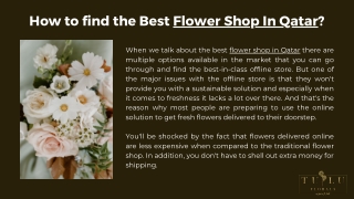 Flower Shop in Qatar