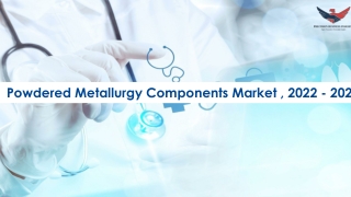 Powdered Metallurgy Components Market Future Prospects and Forecast To 2028