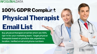 Physical Therapist Email List | 100% GDPR Compliant Physiotherapist List