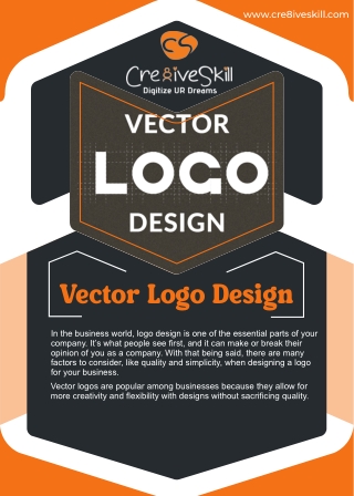 Get The Unique Vector Logo Design Services | Cre8iveSkill