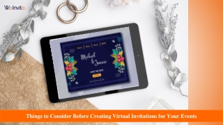 Tips to Create Virtual Invitations for Your Events