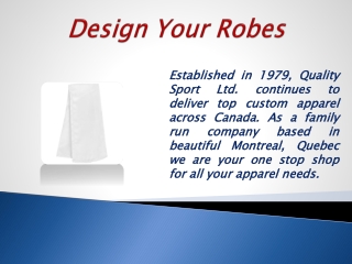 Design Your Robes