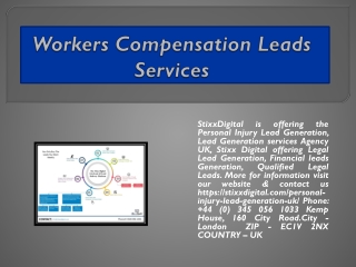 Workers Compensation Leads Services