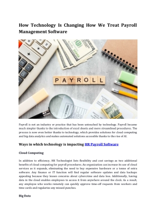 How Technology Is Changing How We Treat Payroll Management Software (1)