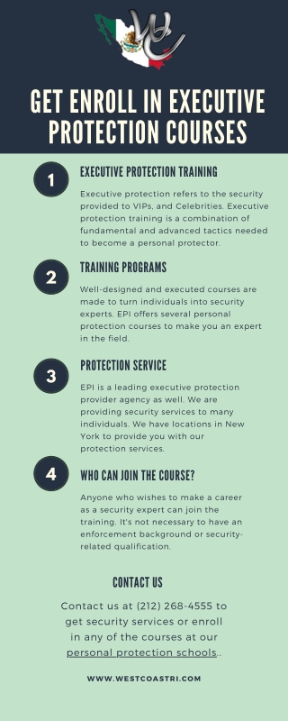 Get Enroll in executive protection courses