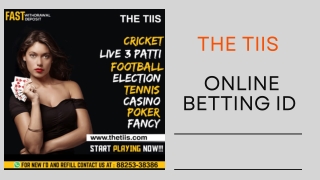 Online Cricket Id | The TIIS | 88253-38386