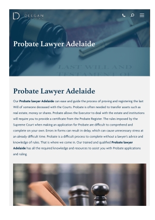 Probate Lawyer Adelaide