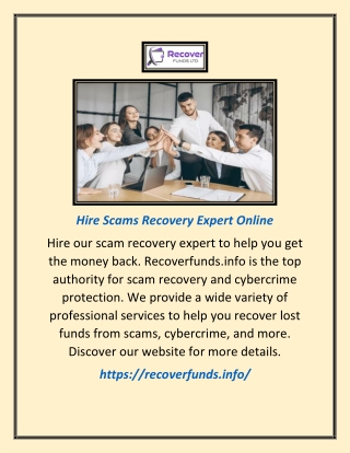 Hire Scams Recovery Expert Online | Recoverfunds.info
