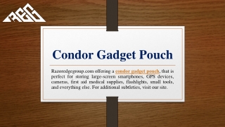 Condor Gadget Pouch | Razoredgegroup.com