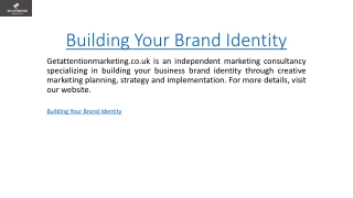 Building Your Brand Identity  Getattentionmarketing.co.uk