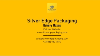 Info about Bakery Boxes