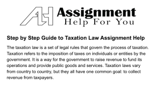 Step-by-step-guide-to-taxation-law-assignment-help