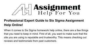 Professional-expert-guide-to-six-sigma-assignment-help-online!
