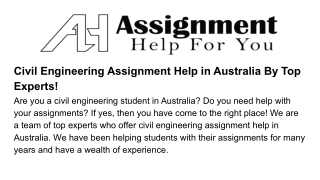 Civil-engineering-assignment-help-in-australia-by-top-experts!