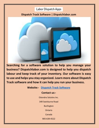 Dispatch Track Software | Dispatchlabor.com