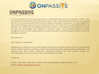 Onpassive