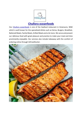 Up to 10% offer Chullora oceanfoods Greenacre – Order Now