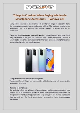 Get the best cell phone wholesale distributor  - Twinovo-Cell