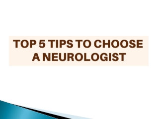 Top 5 Tips to Choose a Neurologist - AMRI Hospitals