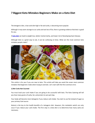7 Biggest Keto Mistakes Beginners Make on a Keto Diet