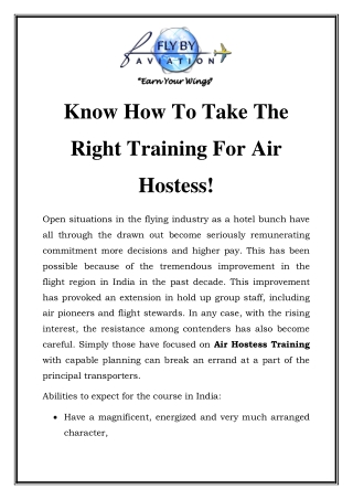 Air Hostess Training Center in Mumbai Call-7710087776