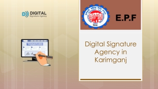 Digital Signature Agency in Karimganj