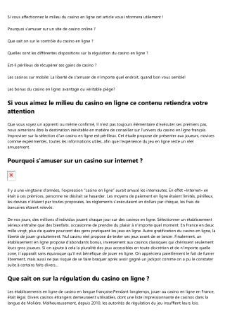 Trouver le meilleur du casino en ligne