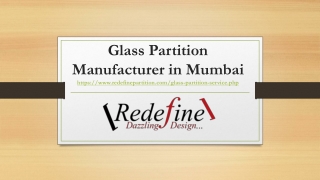 Glass Partition Manufacturer in Mumbai