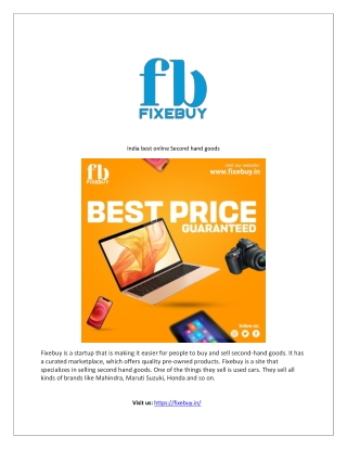Sites for advertising by Fixebuy