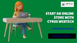 Start an Online Store with Cyrus Webtech