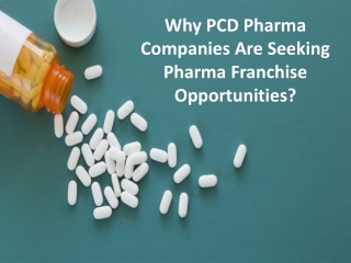 Main reasons for the growth of the PCD pharma franchise