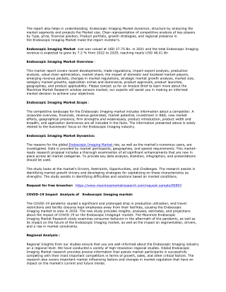 Endoscopic Imaging Market