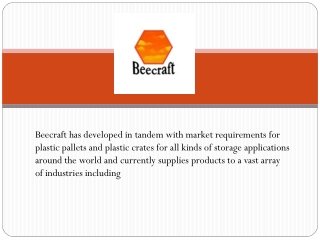 Get The Best Quality Of Plastic Crates At Beecraft UK Ltd