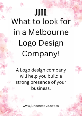 What to look for in a Melbourne Logo Design Company?