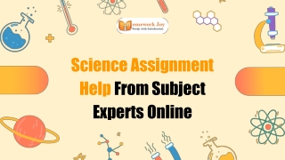 Science Assignment Help From Subject Experts Online