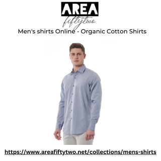 Buy Men’s Organic Cotton Shirts Online | Embroidered Shirts – areafiftytwo