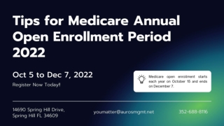 Tips for 2022 During Medicare Open Annual Enrollment