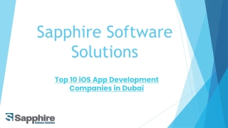 Top 10 iOS App Development Companies in Dubai