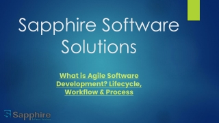 What is Agile Software Development Lifecycle, Workflow & Process