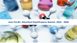 Asia Pacific Alkylated Naphthalene Market Industry Analysis 2022-28