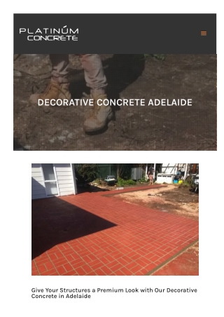 Decorative Concrete Adelaide