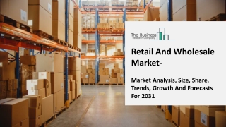 Retail And Wholesale Market Overview Through 2031 – Opportunities, Strategies Fo